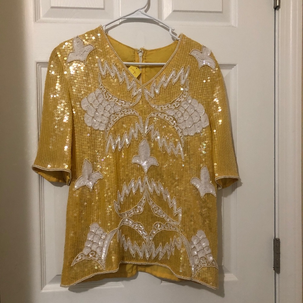 Vintage sequin top